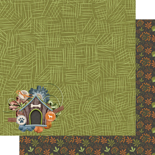Dog Lover Collection Birthday In The Dog House 12 x 12 Double-Sided Scrapbook Paper by SSC Designs - 15 Pack