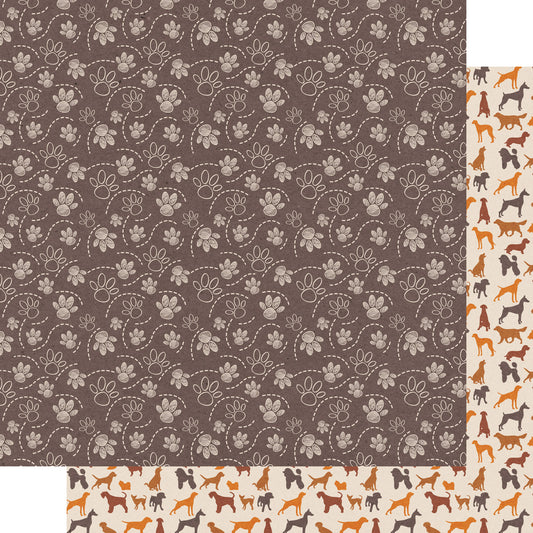 Dog Lover Collection Playful Pups 12 x 12 Double-Sided Scrapbook Paper by SSC Designs - 15 Pack