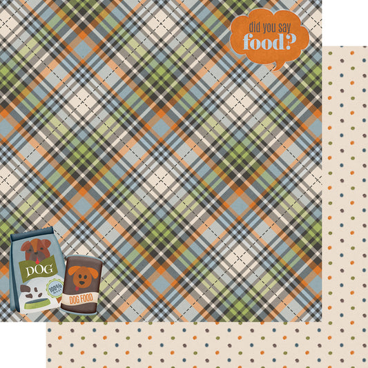 Dog Lover Collection Treat Jar Treasures 12 x 12 Double-Sided Scrapbook Paper by SSC Designs - 15 Pack