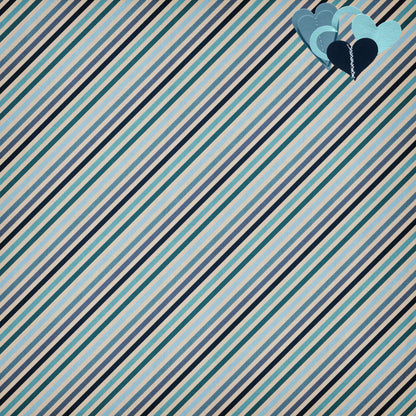 Dog Mom Collection Pawprints On My Heart 12 x 12 Double-Sided Scrapbook Paper by SSC Designs - 15 Pack