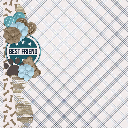 Dog Mom Collection Best Friend 12 x 12 Double-Sided Scrapbook Paper by SSC Designs - 15 Pack