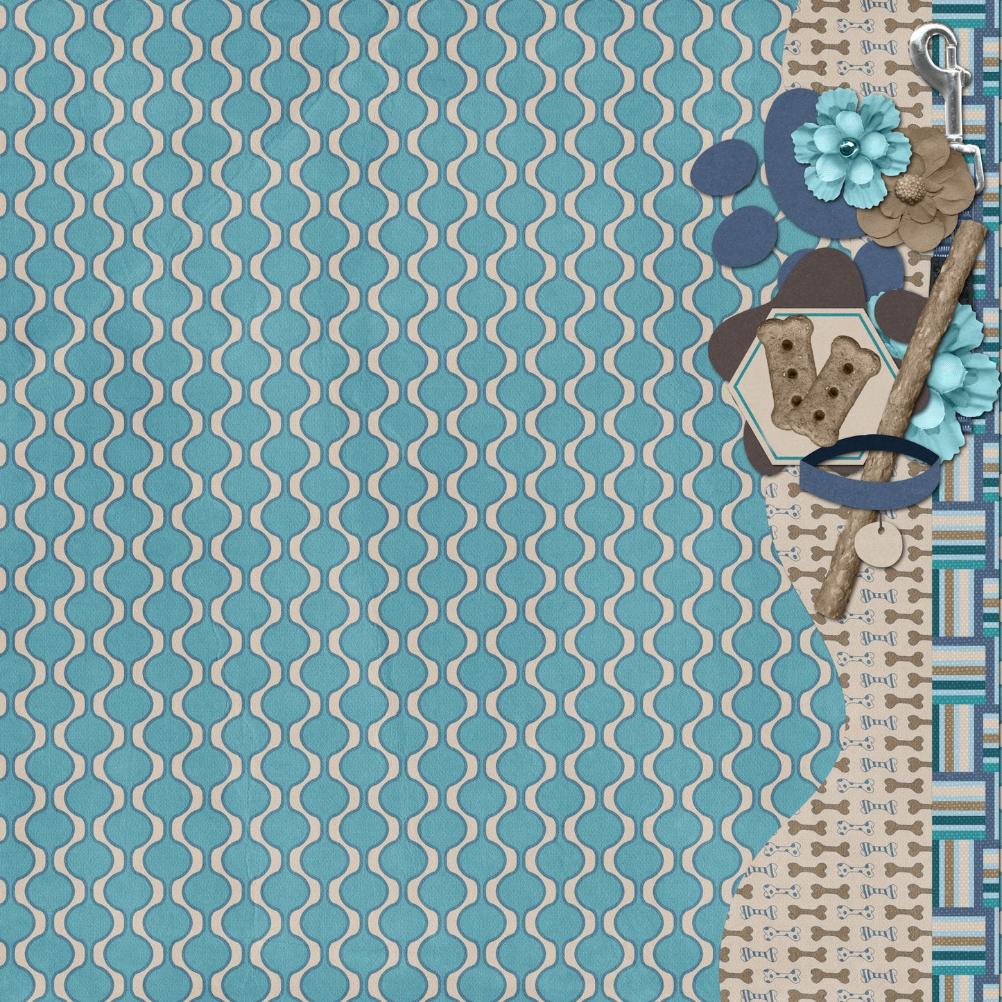 Dog Mom Collection In The Dog House 12 x 12 Double-Sided Scrapbook Paper by SSC Designs - 15 Pack