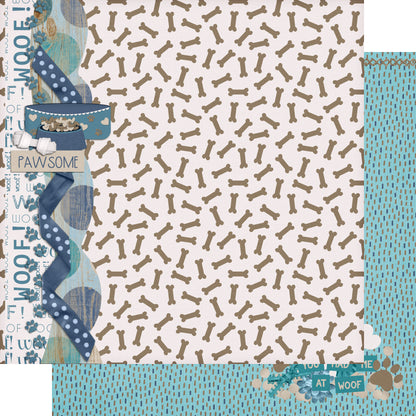 Dog Mom Collection You Had Me At Woof 12 x 12 Double-Sided Scrapbook Paper by SSC Designs - 15 Pack