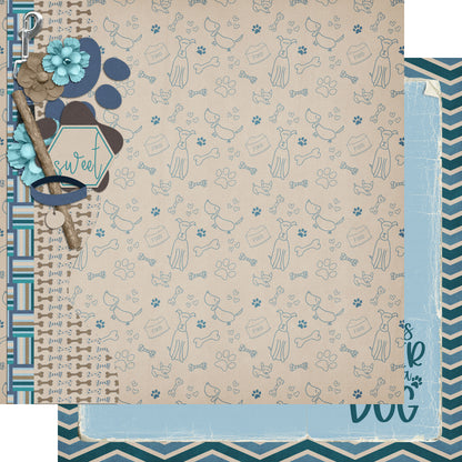 Dog Mom Collection Life Is Better With A Dog 12 x 12 Double-Sided Scrapbook Paper by SSC Designs - 15 Pack