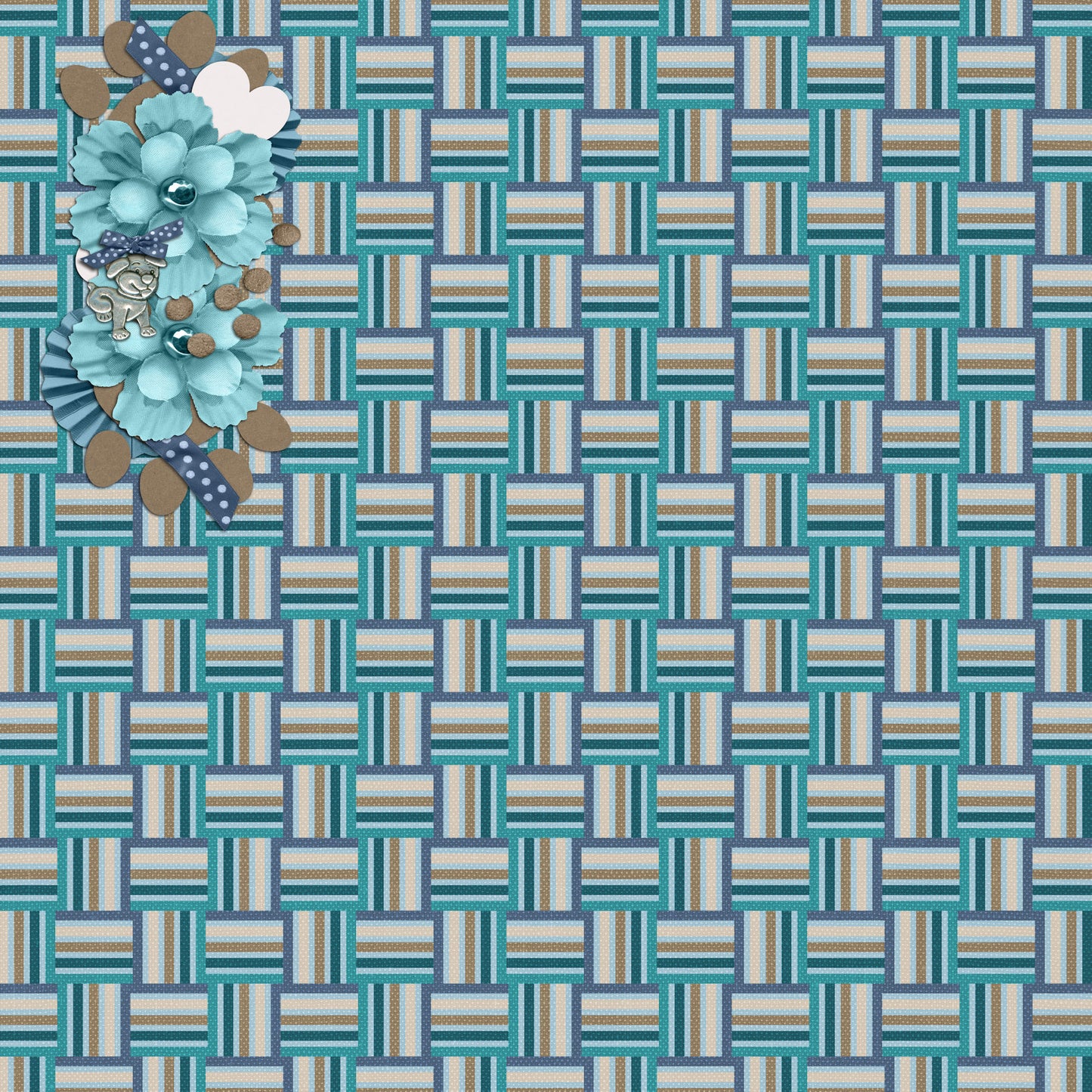 Dog Mom Collection Dog Mom Collage 12 x 12 Double-Sided Scrapbook Paper by SSC Designs - 15 Pack