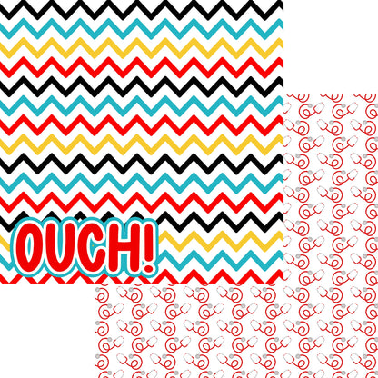 Doctor's Orders Collection Ouch! 12 x 12 Double-Sided Scrapbook Paper by SSC Designs