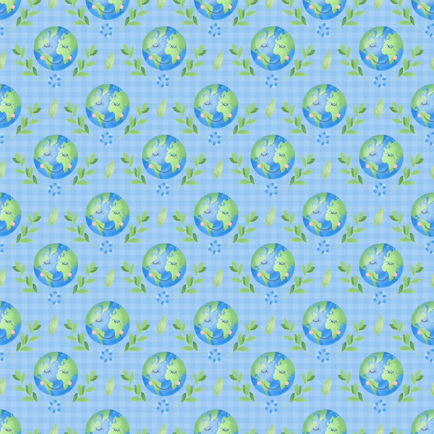 Earth Day Collection Earth Smiles When We Recycle 12 x 12 Double-Sided Scrapbook Paper by SSC Designs - 15 Pack