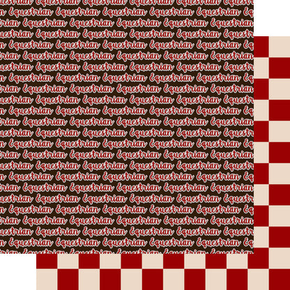 Equestrian Collection Equestrian Title 12 x 12 Double-Sided Scrapbook Paper by SSC Designs - 15 Pack
