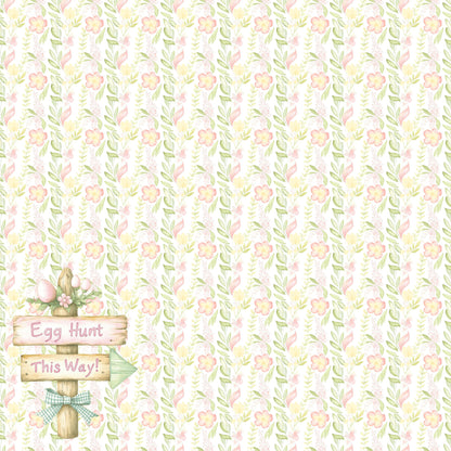 Easter Garden Collection Egg Hunt Hideaway 12 x 12 Double-Sided Scrapbook Paper by SSC Designs - 15 Pack