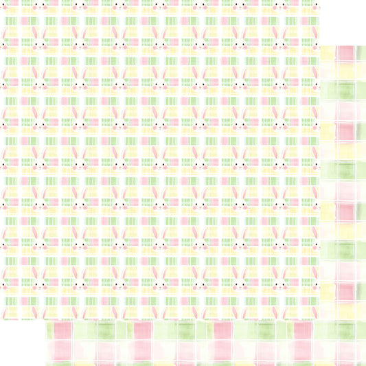 Easter Garden Collection Bunny Trails 12 x 12 Double-Sided Scrapbook Paper by SSC Designs - 15 Pack