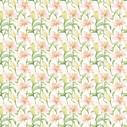 Easter Garden Collection Sweet Peep Scenery 12 x 12 Double-Sided Scrapbook Paper by SSC Designs - 15 Pack