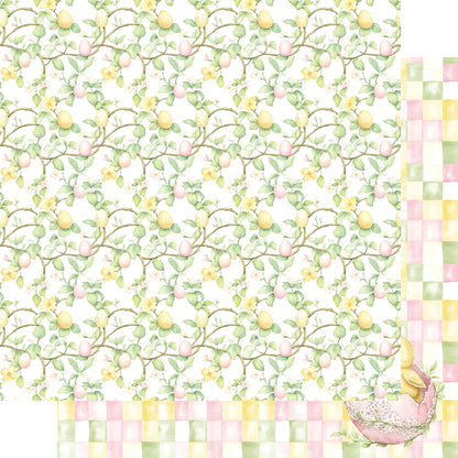 Easter Garden Collection Springtime Wishes 12 x 12 Double-Sided Scrapbook Paper by SSC Designs - 15 Pack