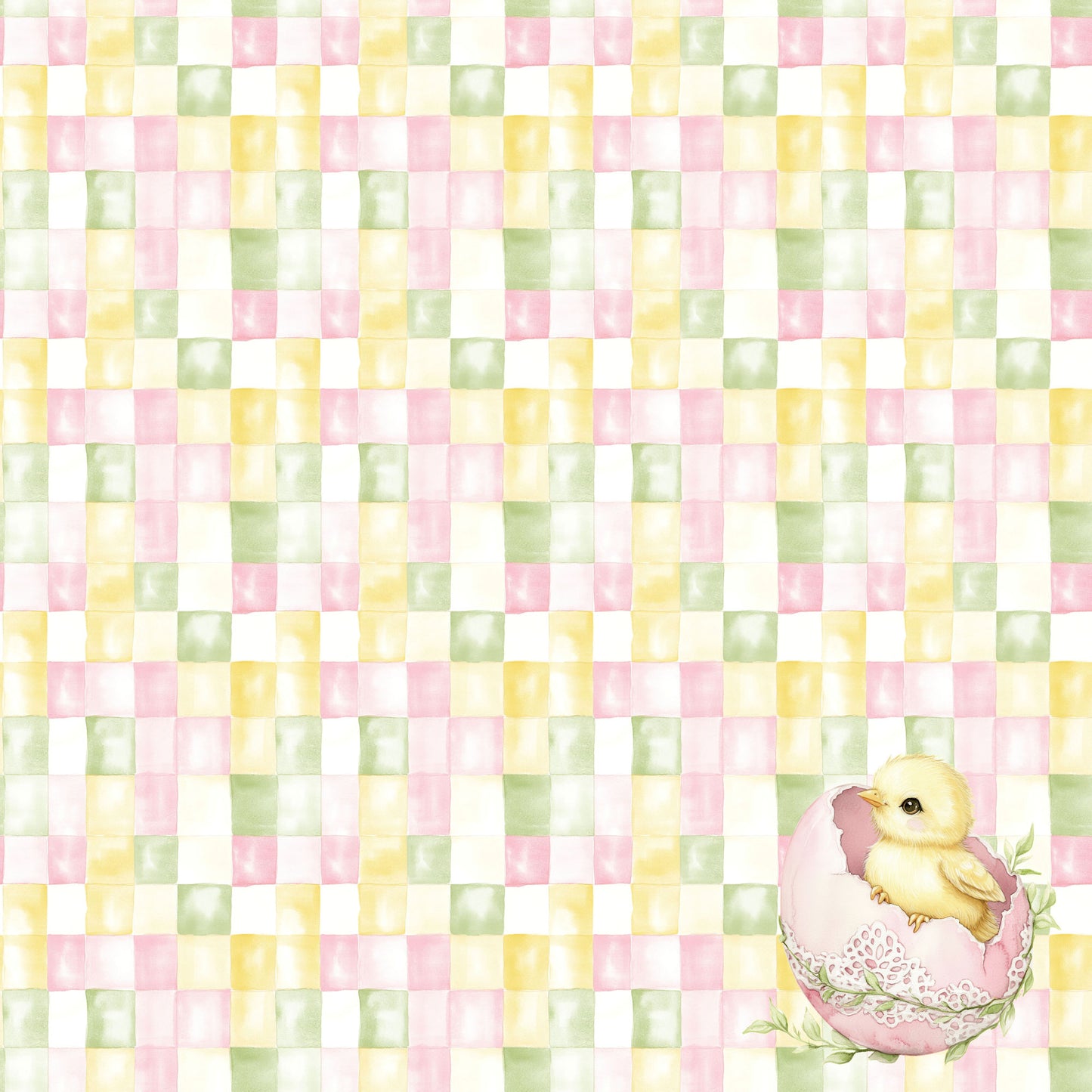 Easter Garden Collection Springtime Wishes 12 x 12 Double-Sided Scrapbook Paper by SSC Designs - 15 Pack