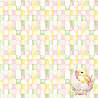 Easter Garden Collection Springtime Wishes 12 x 12 Double-Sided Scrapbook Paper by SSC Designs - 15 Pack
