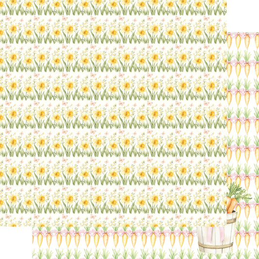 Easter Garden Collection Garden Gathering 12 x 12 Double-Sided Scrapbook Paper by SSC Designs - 15 Pack