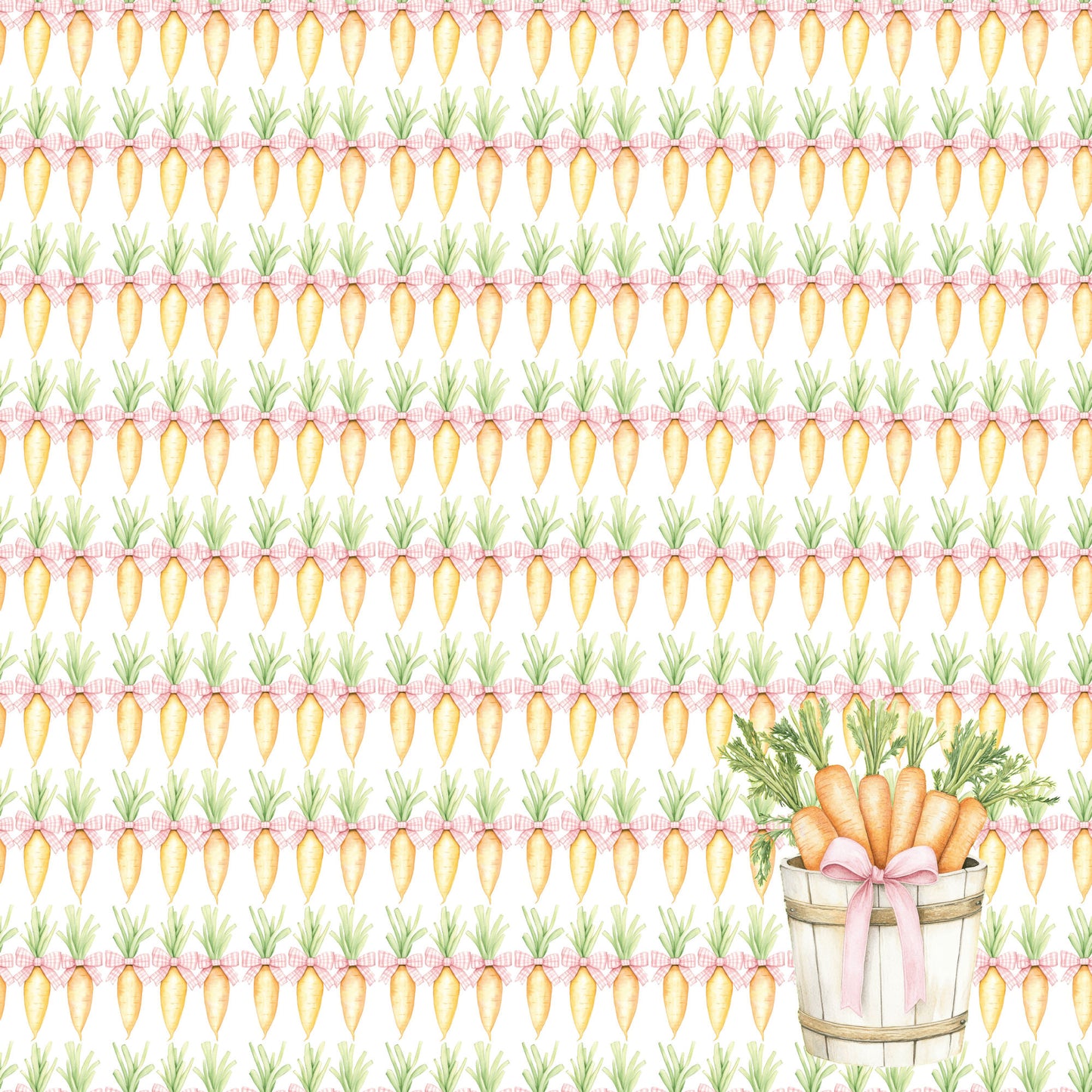 Easter Garden Collection Garden Gathering 12 x 12 Double-Sided Scrapbook Paper by SSC Designs - 15 Pack