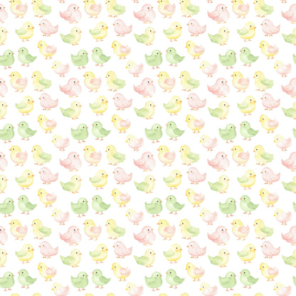 Easter Garden Collection Peeps & Posies 12 x 12 Double-Sided Scrapbook Paper by SSC Designs - 15 Pack