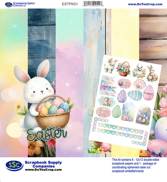 Easter 12 x 12 Scrapbook Paper & Embellishment Kit by SSC Designs - 3 Kits