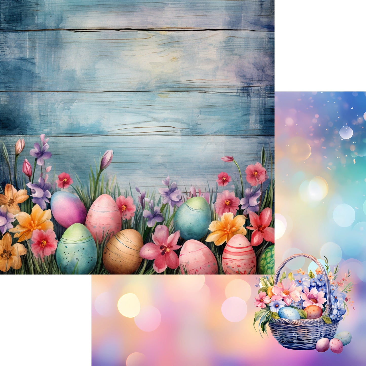 Easter 12 x 12 Scrapbook Paper & Embellishment Kit by SSC Designs - 3 Kits