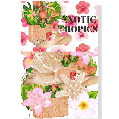Exotic Tropics 12 x 12 Scrapbook Paper Pack & Embellishment Kit - 3 Kits