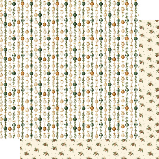 Evergreen Christmas Collection Holiday Cheer 12 x 12 Double-Sided Scrapbook Paper by SSC Designs - 15 Pack