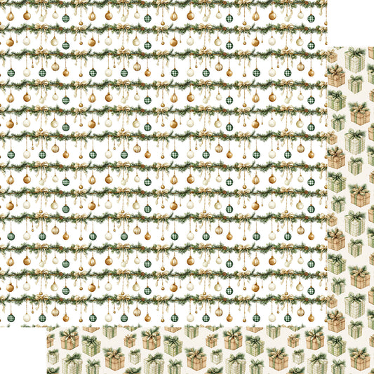 Evergreen Christmas Collection Wrapped In Wonder 12 x 12 Double-Sided Scrapbook Paper by SSC Designs - 15 Pack