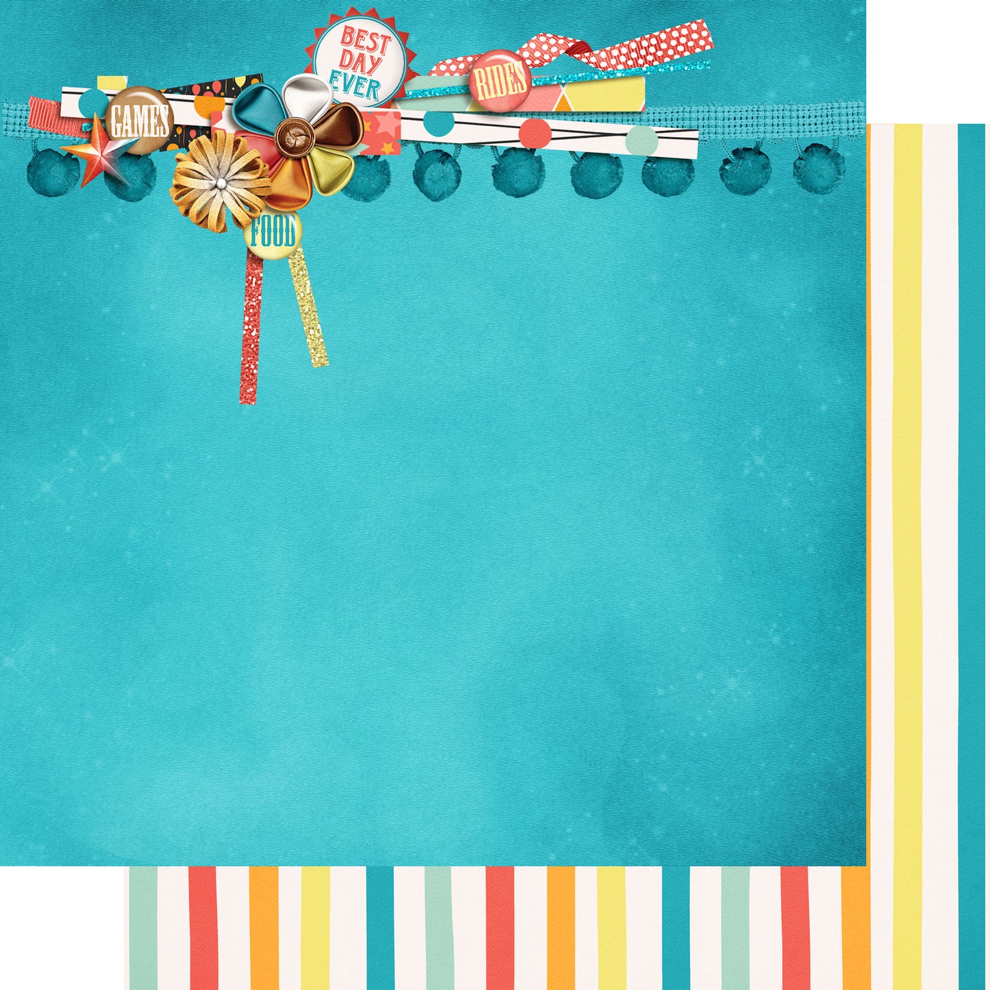 Fun At The Fair Collection Midway Magic 12 x 12 Double-Sided Scrapbook Paper by SSC Designs - 15 Pack