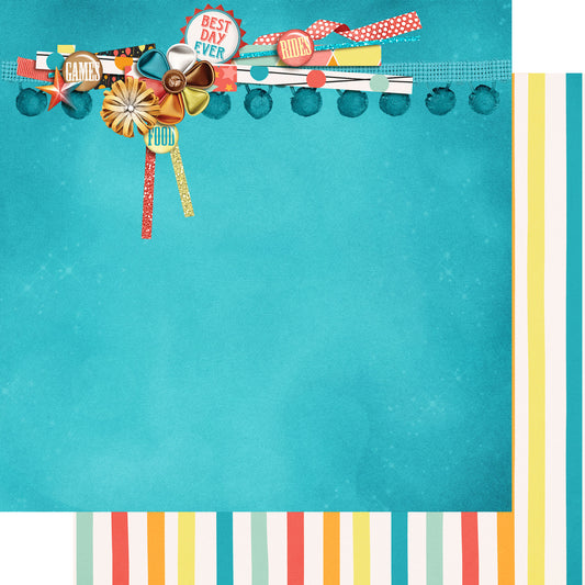 Fun At The Fair Collection Midway Magic 12 x 12 Double-Sided Scrapbook Paper by SSC Designs - 15 Pack