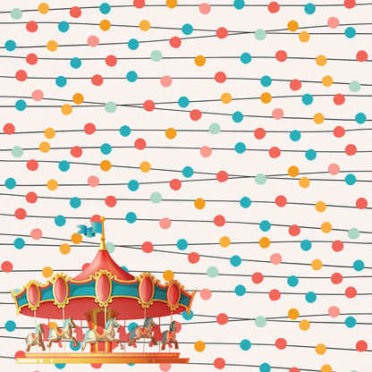 Fun At The Fair Collection Carousel Dreams 12 x 12 Double-Sided Scrapbook Paper by SSC Designs - 15 Pack