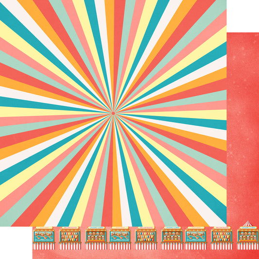 Fun At The Fair Collection Games & Giggles 12 x 12 Double-Sided Scrapbook Paper by SSC Designs - 15 Pack