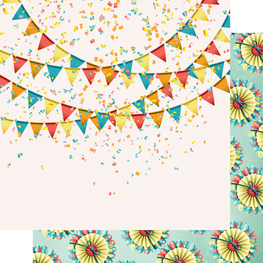 Fun At The Fair Collection Fireworks Finale 12 x 12 Double-Sided Scrapbook Paper by SSC Designs - 15 Pack
