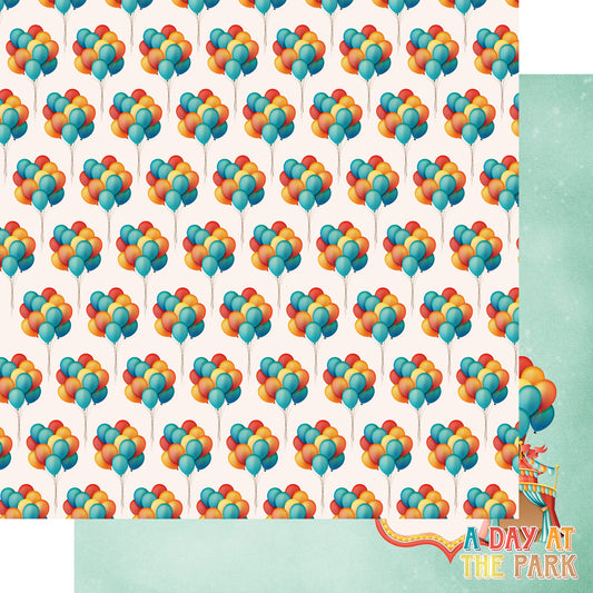 Fun At The Fair Collection Ticket to Ride 12 x 12 Double-Sided Scrapbook Paper by SSC Designs - 15 Pack