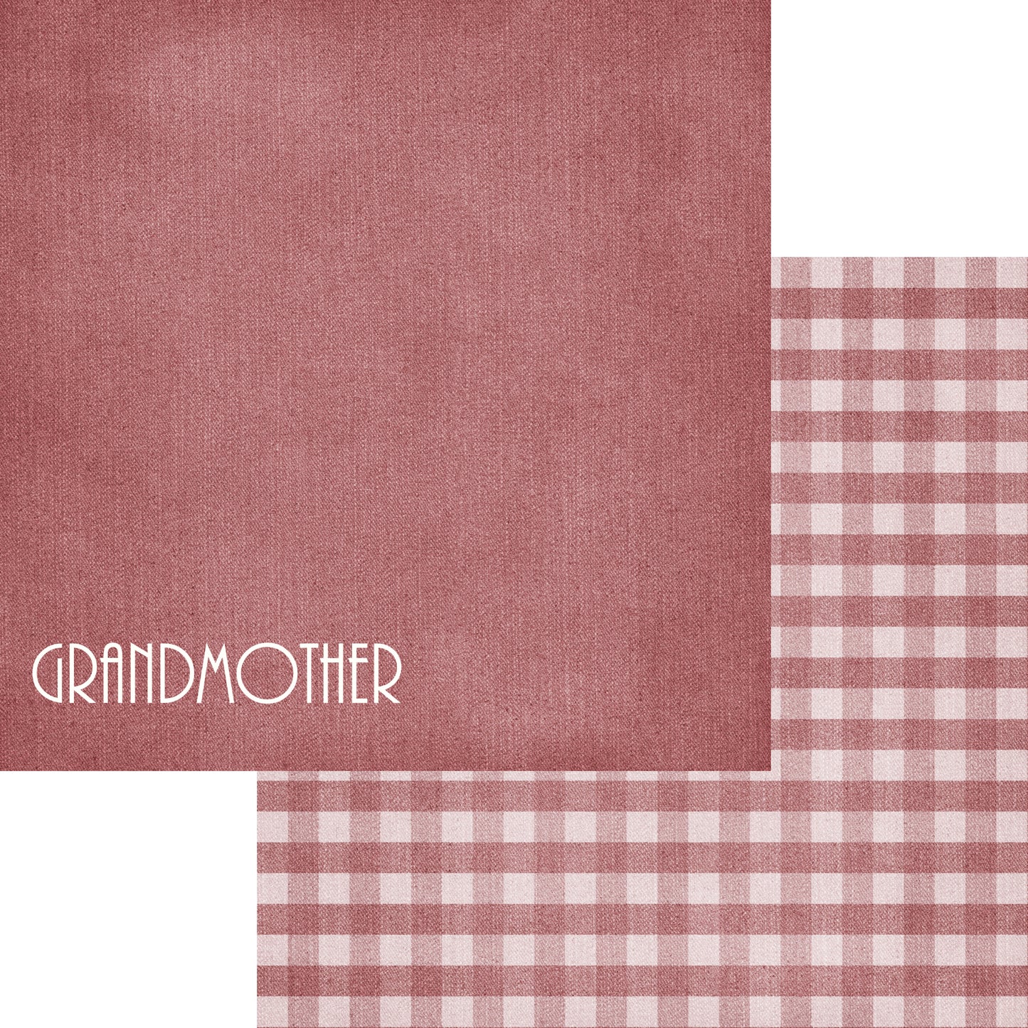 Family Collection Grandmother 12 x 12 Double-Sided Scrapbook Paper by SSC Designs - 15 Pack