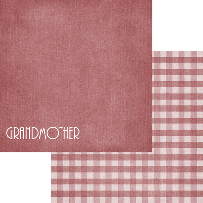 Family Collection Grandmother 12 x 12 Double-Sided Scrapbook Paper by SSC Designs - 15 Pack