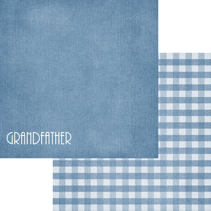 Family Collection Grandfather 12 x 12 Double-Sided Scrapbook Paper by SSC Designs - 15 Pack