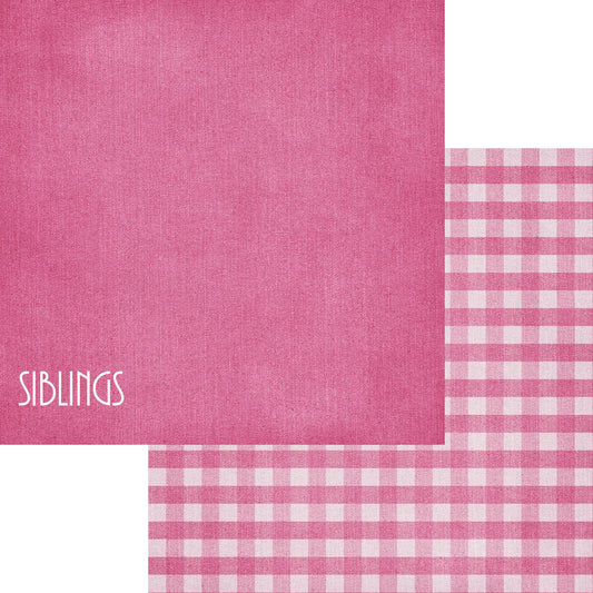 Family Collection Siblings 12 x 12 Double-Sided Scrapbook Paper by SSC Designs - 15 Pack