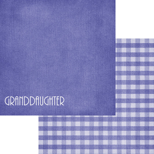 Family Collection Granddaughter 12 x 12 Double-Sided Scrapbook Paper by SSC Designs - 15 Pack