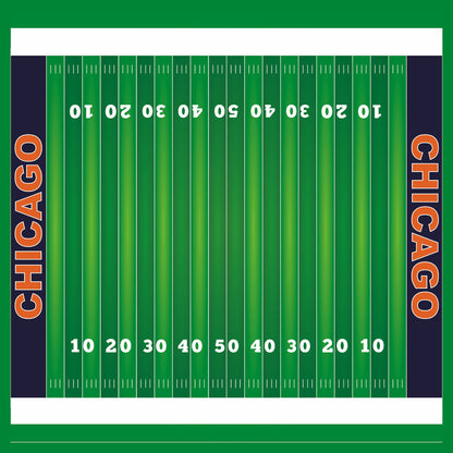 Football Season Collection Chicago On The Field 12 x 12 Double-Sided Scrapbook Paper by SSC Designs