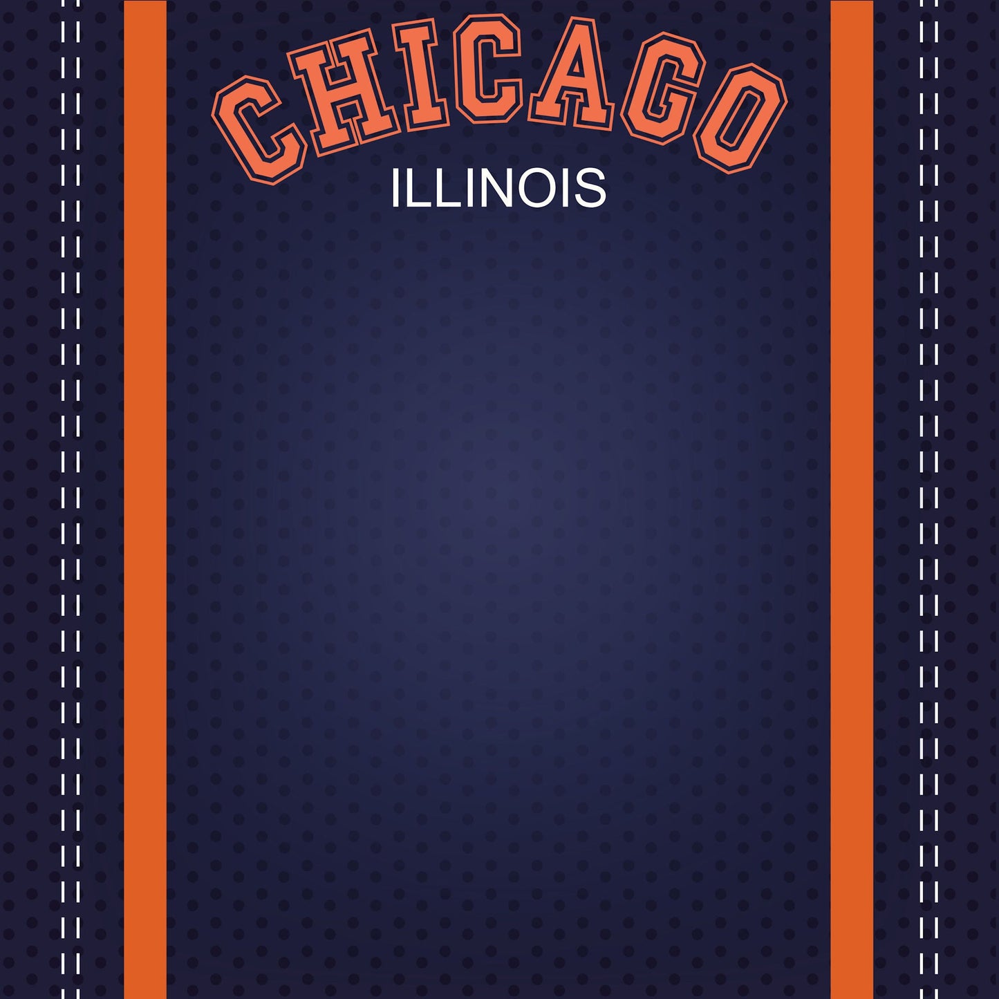 Football Season Collection Chicago City Pride 12 x 12 Double-Sided Scrapbook Paper by SSC Designs