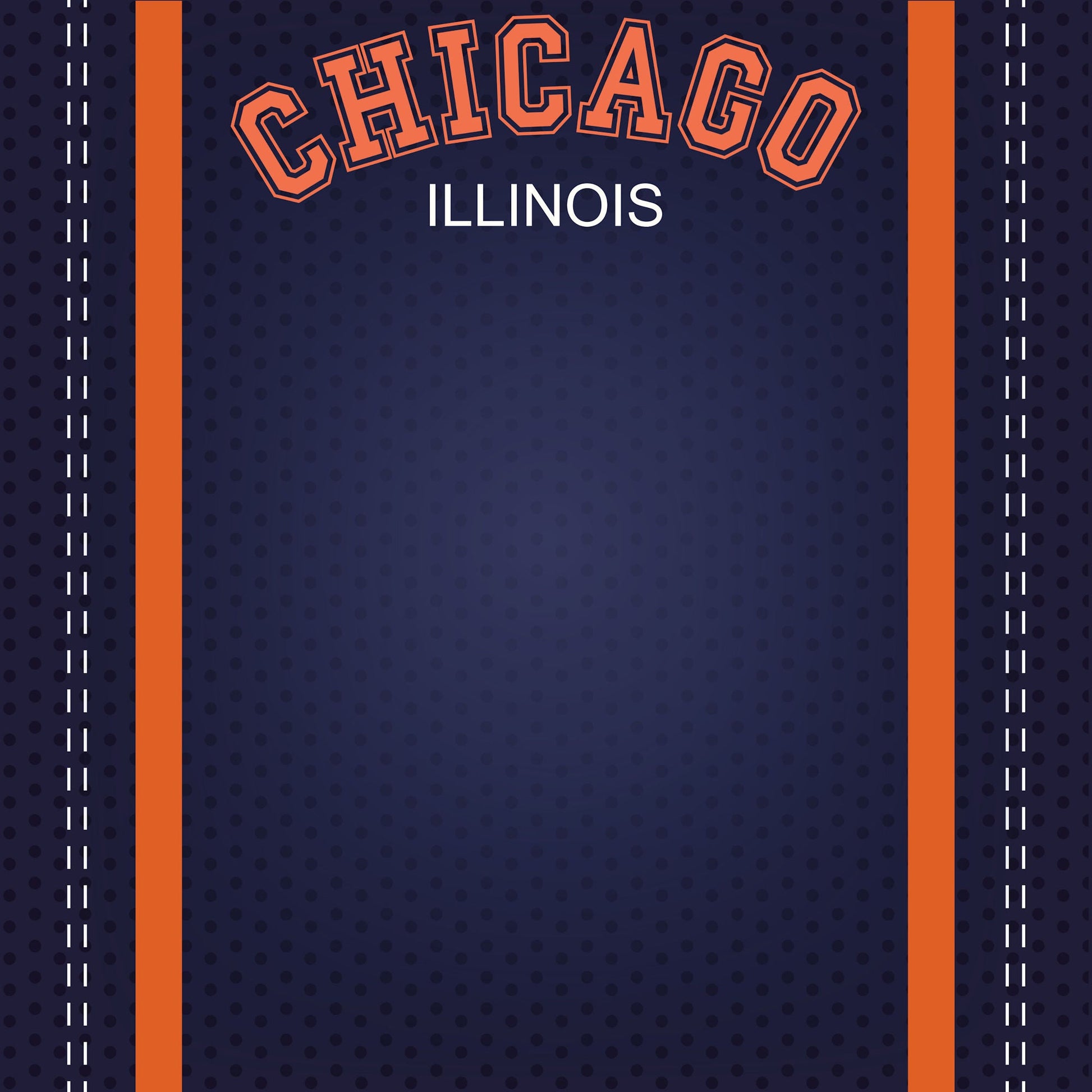 Football Season Collection Chicago City Pride 12 x 12 Double-Sided Scrapbook Paper by SSC Designs