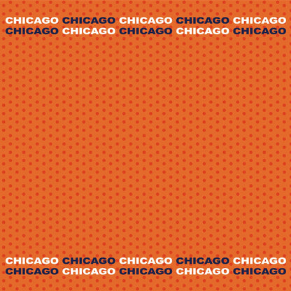 Football Season Collection Chicago City Pride 12 x 12 Double-Sided Scrapbook Paper by SSC Designs