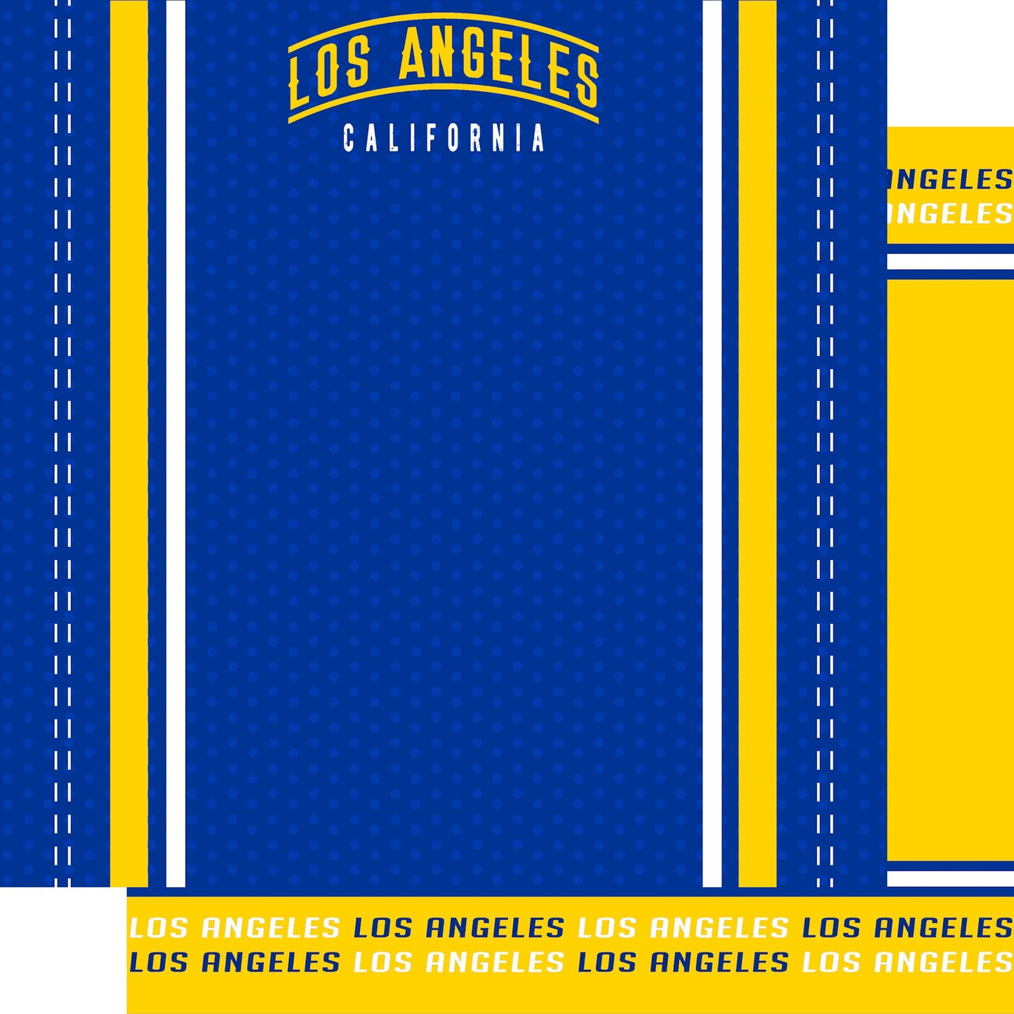 Football Season Collection Los Angeles City Pride 12 x 12 Double-Sided Scrapbook Paper by SSC Designs