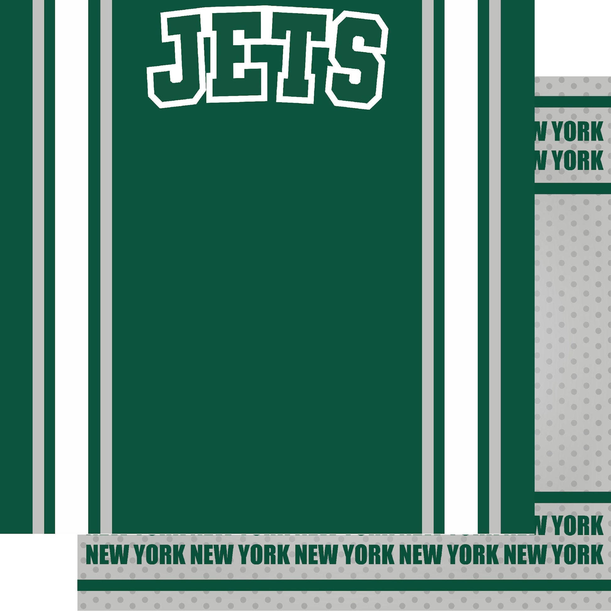 Football Season Collection Jets Football Jersey 12 x 12 Double-Sided Scrapbook Paper by SSC Designs