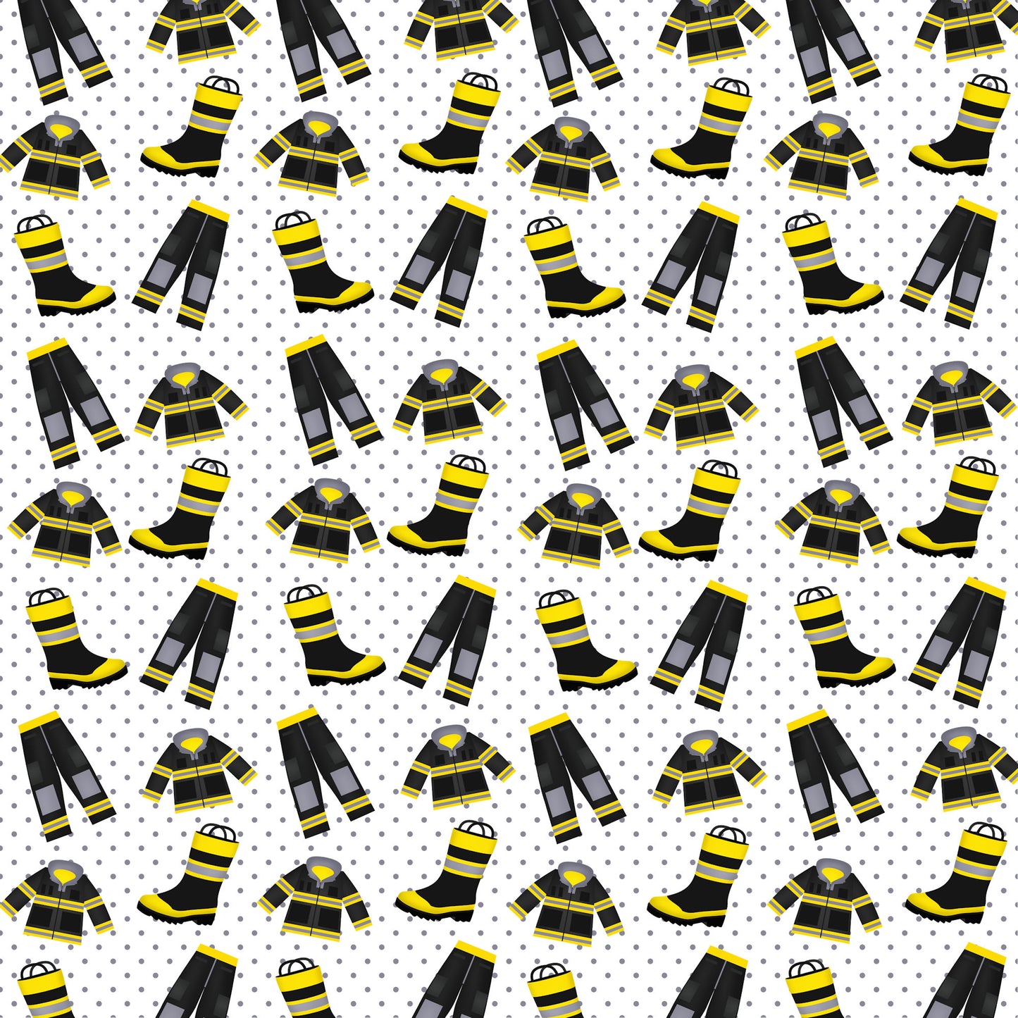 Occupation Collection Firefighter Uniform 12 x 12 Double-Sided Scrapbook Paper by SSC Designs - 15 Pack