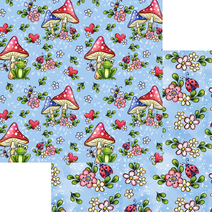 Phantasia Design's Frogs In The Morass 12 x 12 Scrapbook Paper Pack & Embellishment Kit - 3 Kits