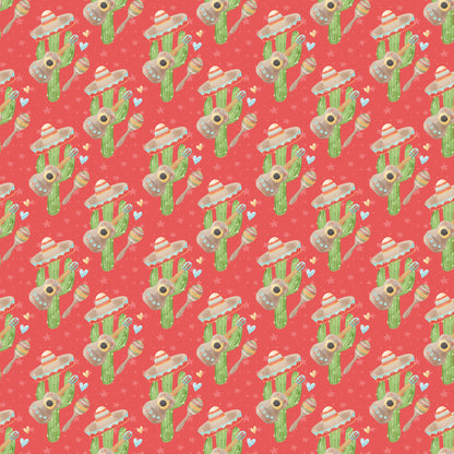 Fiesta Collection Cactus 12 x 12 Double-Sided Scrapbook Paper - 15 Pack