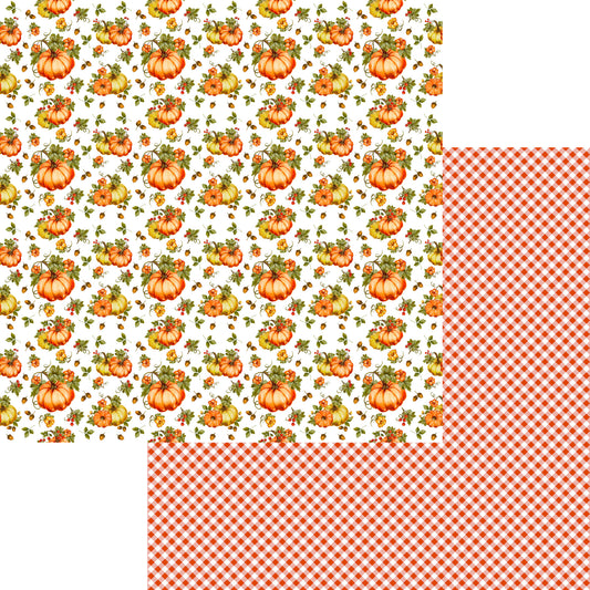 Favorite Fall Collection Plenty of Pumpkins 12 x 12 Double-Sided Scrapbook Paper by SSC Designs - 15 Pack