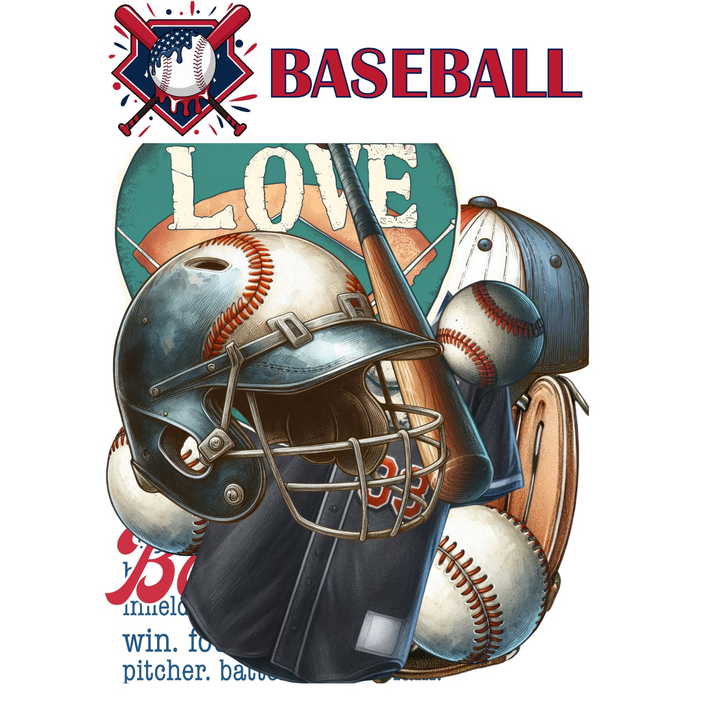 Go Big Sports Collection Baseball Laser Cut Scrapbook Ephemera Embellishments by SSC Designs - 3 Packs
