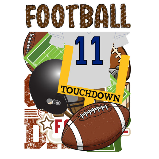 Go Big Sports Collection Football Laser Cut Scrapbook Ephemera Embellishments by SSC Designs - 3 Packs