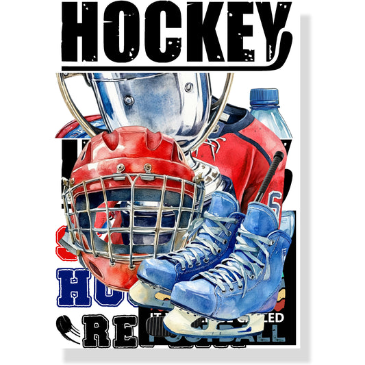 Go Big Sports Collection Hockey Laser Cut Scrapbook Ephemera Embellishments by SSC Designs - 3 Packs